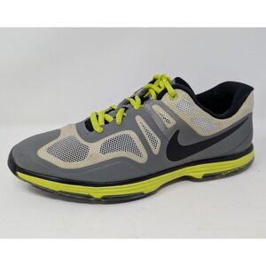 Nike Hyperfuse Lunar Golf Shoes Mens 7 Grey Silver Volt Yellow 628340-002 NICE